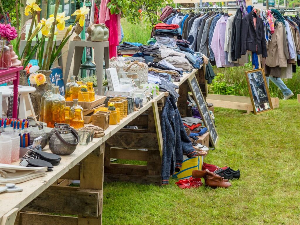 garage sale outdoor