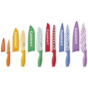 cuisinart color code knife set