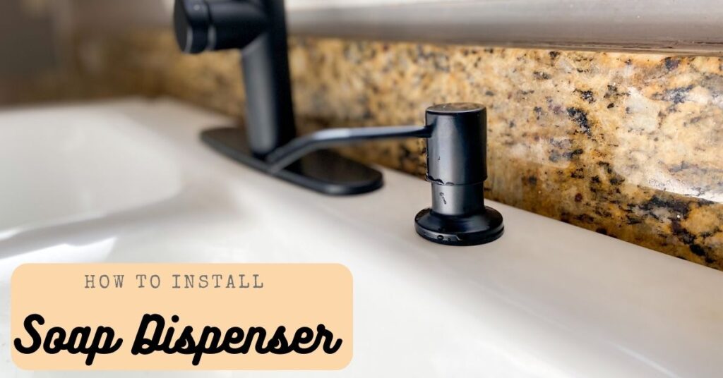 matte black built in soap dispenser