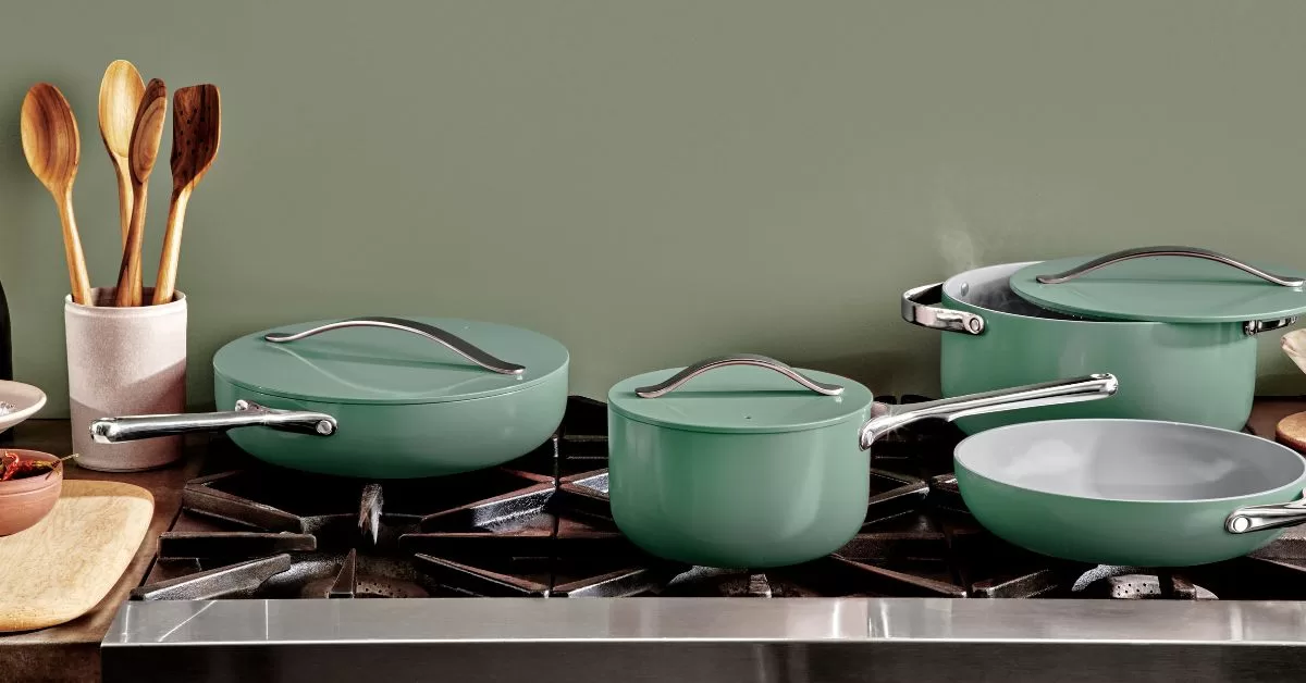 Ceramic Cookware Set | Nonstick Pots & Pans Set | Non-Toxic Cookware | Caraway