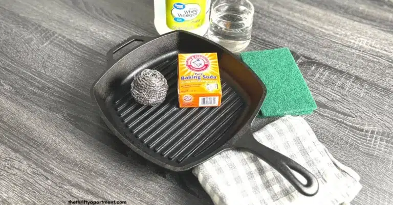 cast iron grill pan cleaning supplies