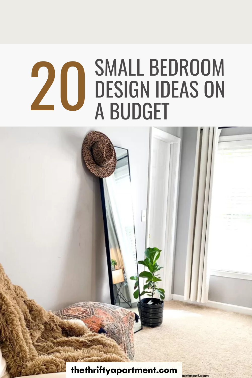 Image showcasing 20 Small Bedroom Design Ideas on a Budget