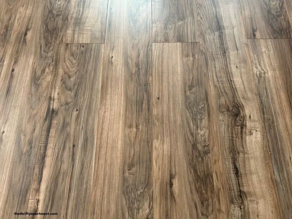 closeup of vinyl floor