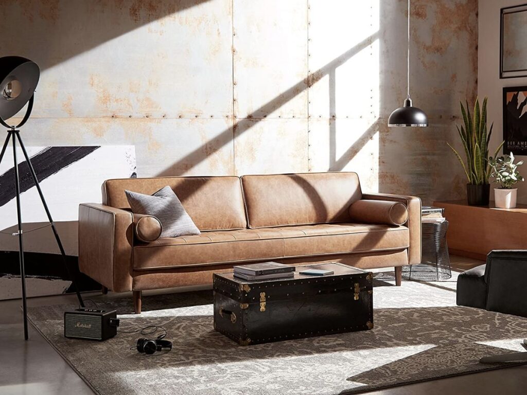 leather couch