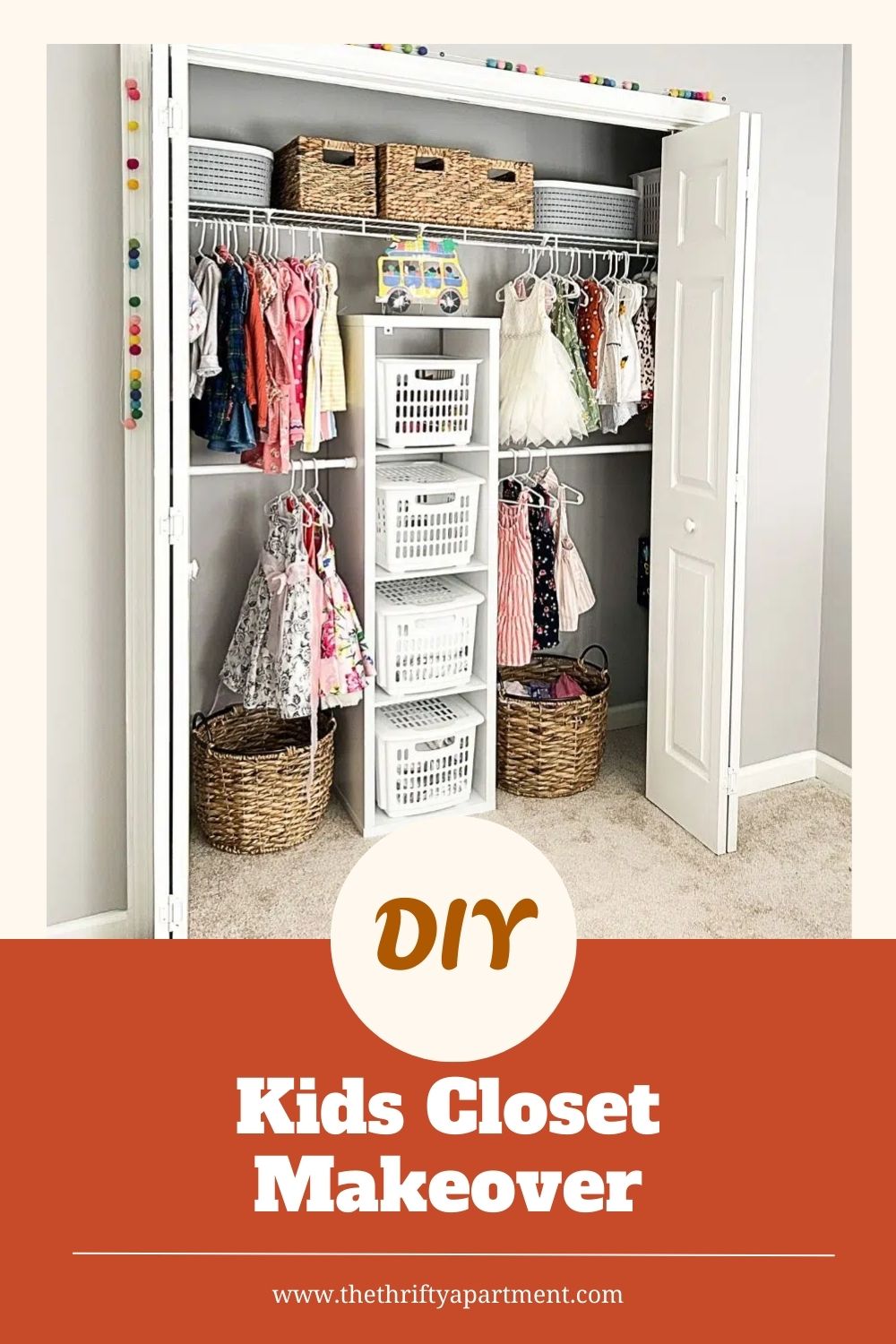 DIY Kids Closet Makeover | Before and After