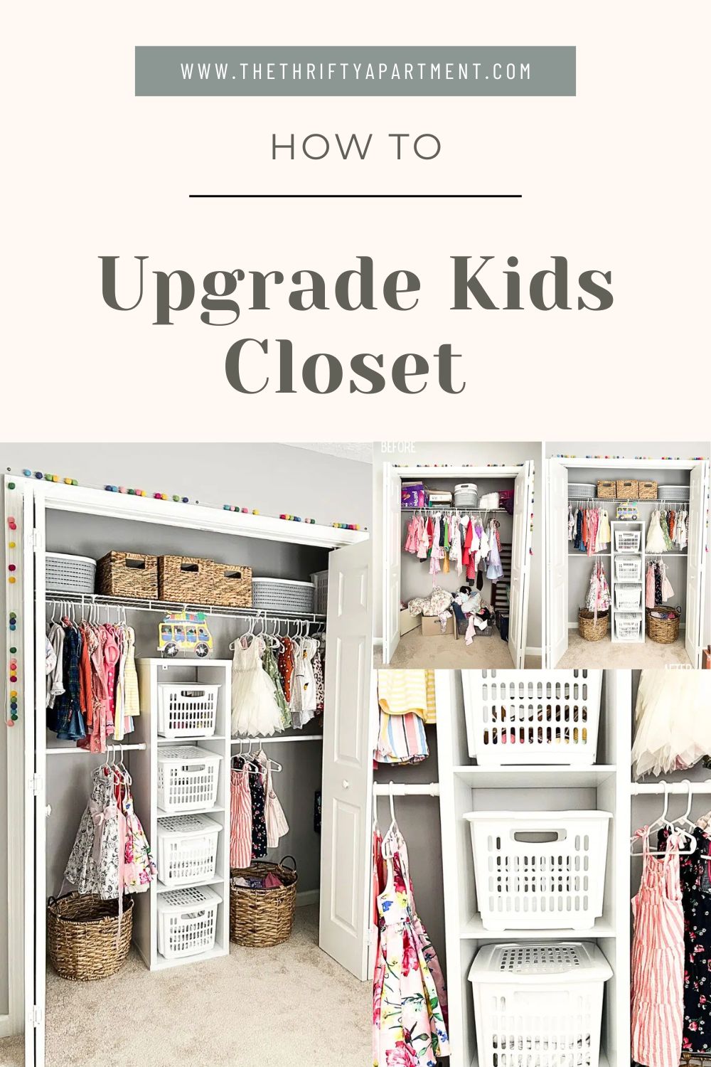 DIY Kids Closet Makeover | Before and After