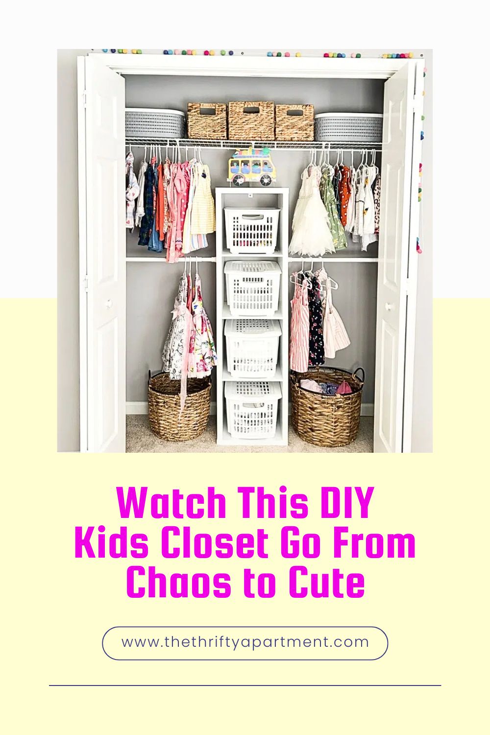 DIY Kids Closet Makeover | Before and After