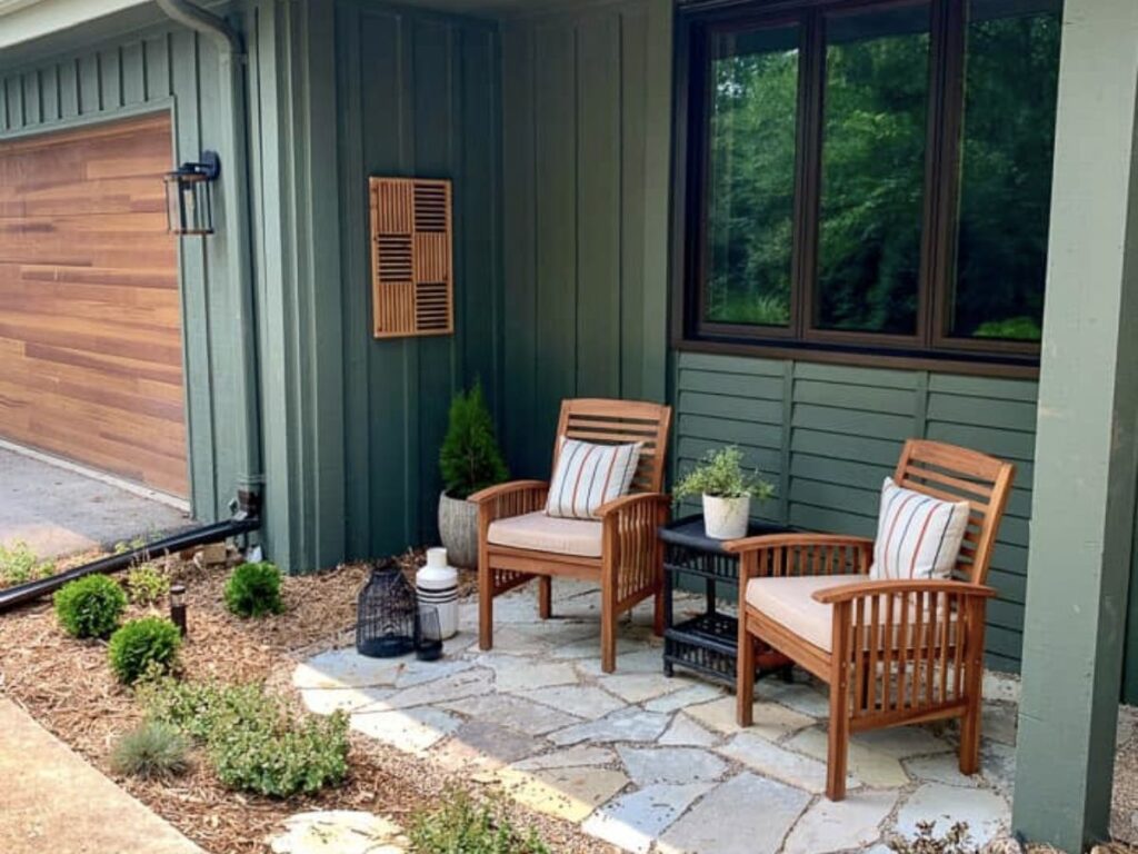 front yard seating area