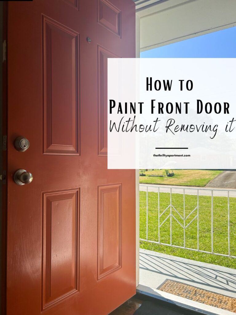 painting front door without removing it