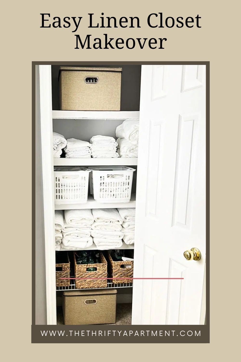 Linen Closet Organization Ideas and Makeover