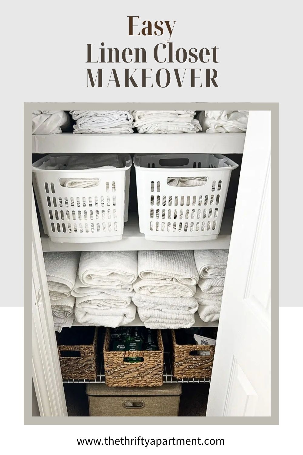 Linen Closet Organization Ideas and Makeover