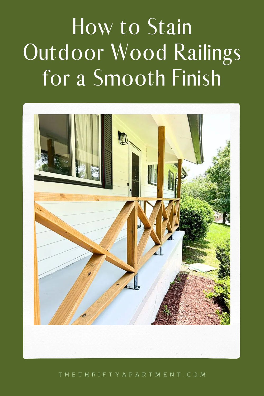 How To Restain Railing How to Stain a Wood Porch Railing