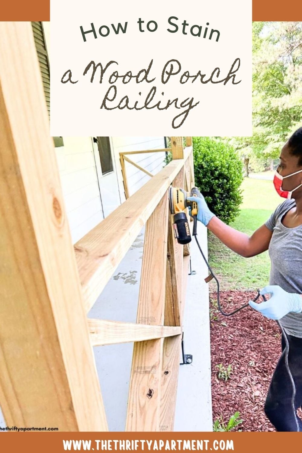 How To Restain Railing How to Stain a Wood Porch Railing