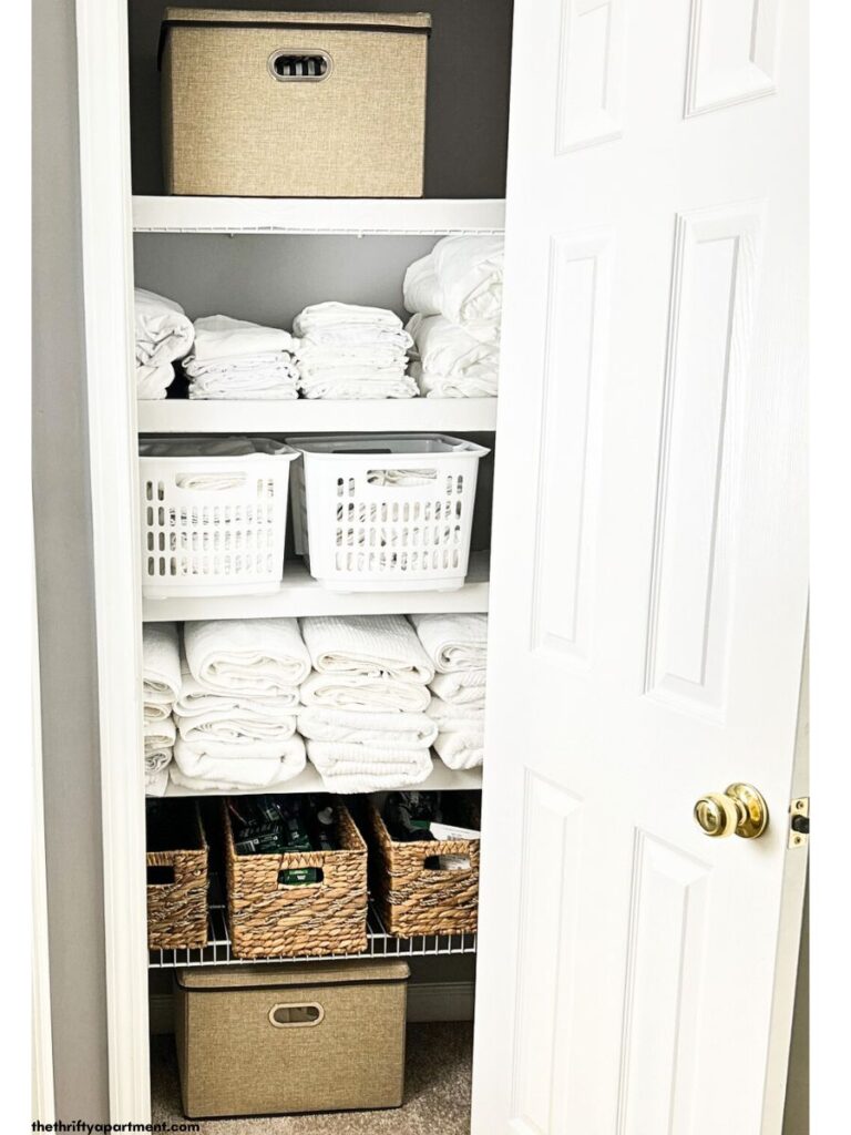 Linen Closet Makeover & Organization Tips