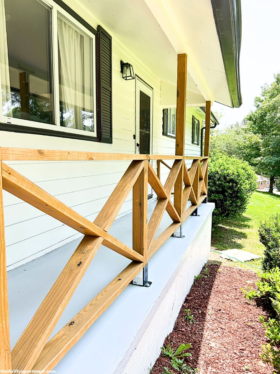 How to Stain a Wood Porch Railing