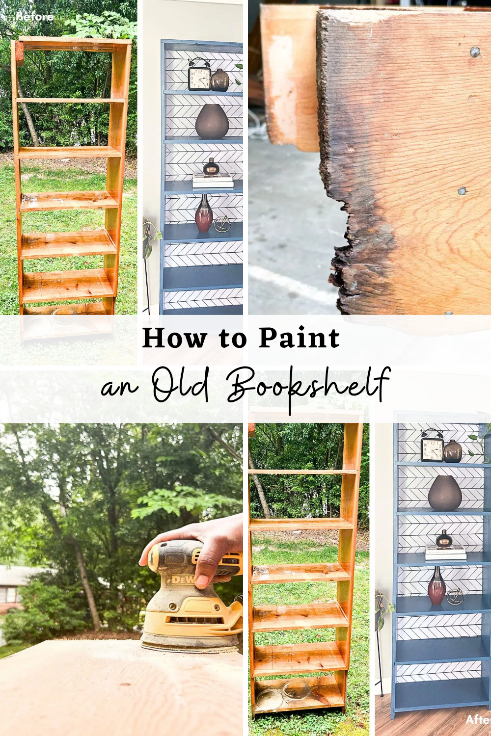 How to Paint an Old Bookshelf