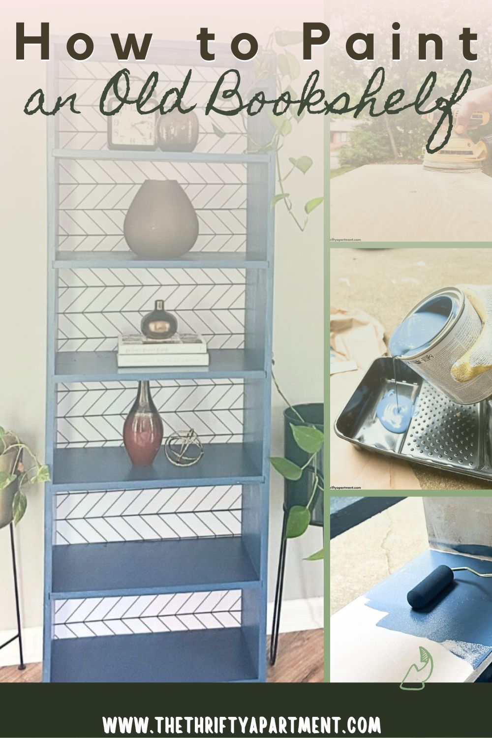 How to Paint an Old Bookshelf