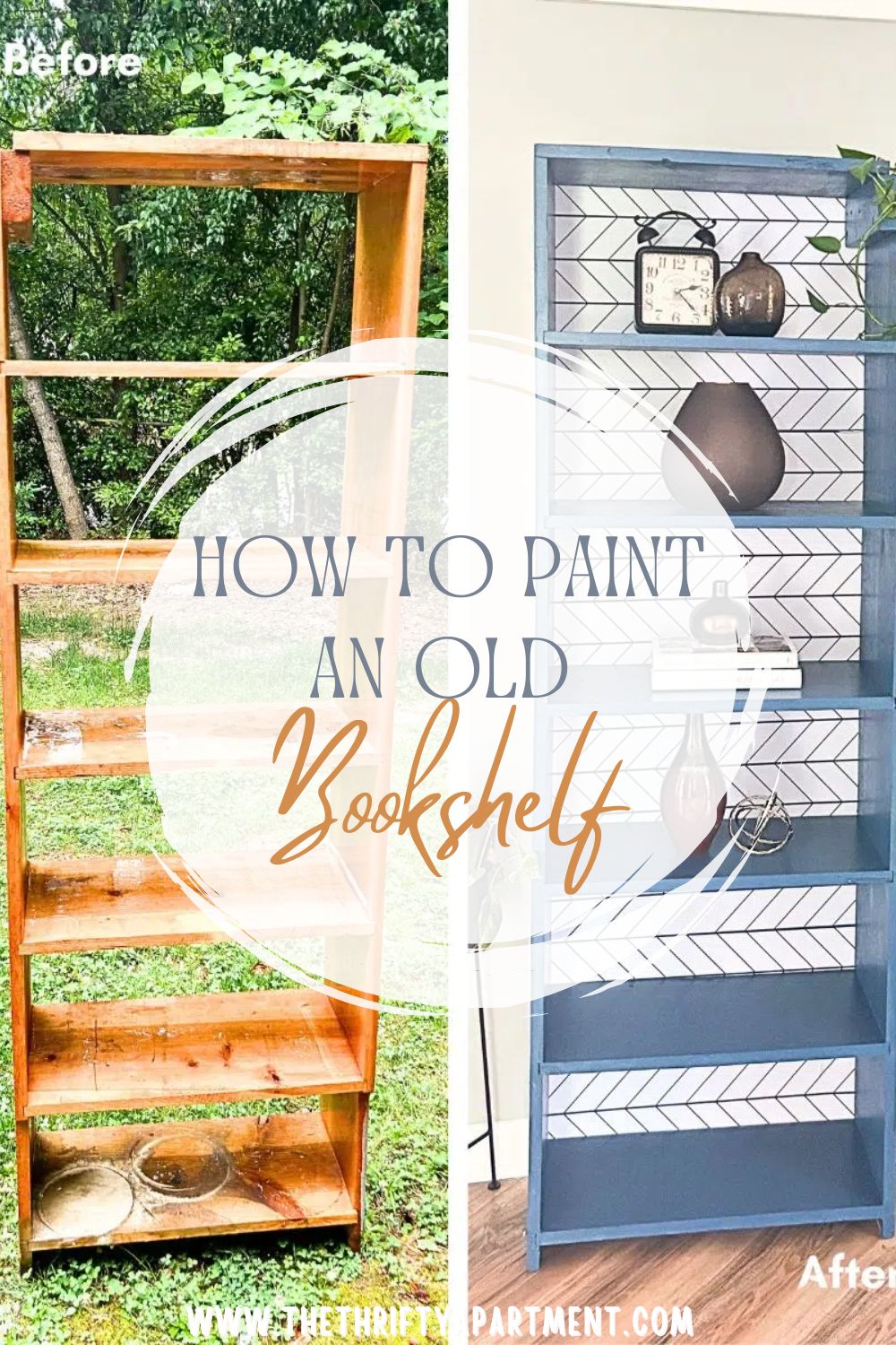How to Paint an Old Bookshelf