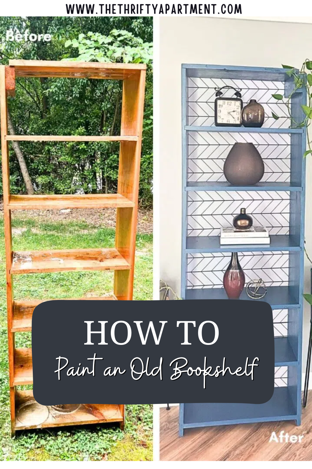 How to Paint an Old Bookshelf