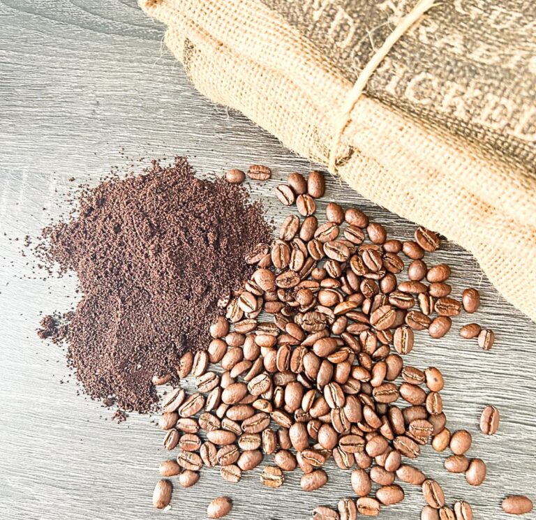 ground coffee and beans