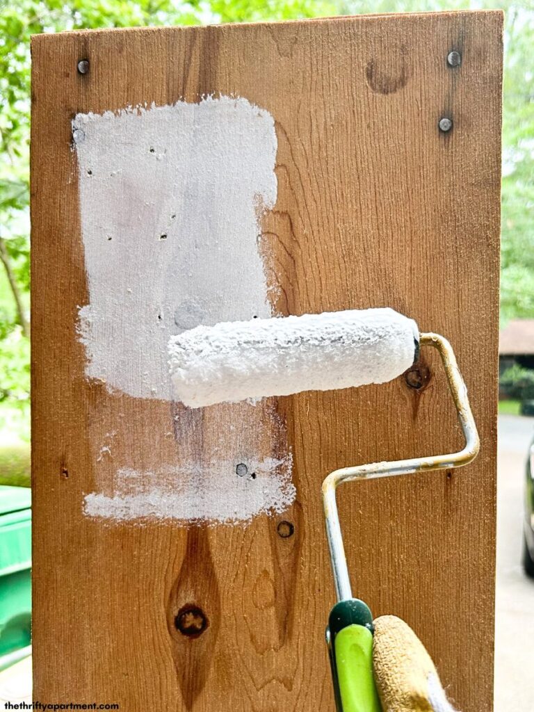 priming bookcase