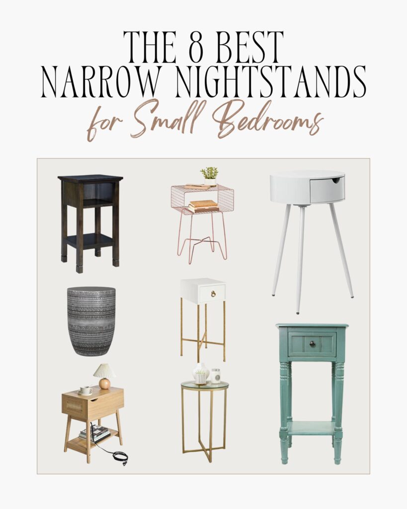 The 8 Best Narrow Nightstands for Small Bedrooms 1