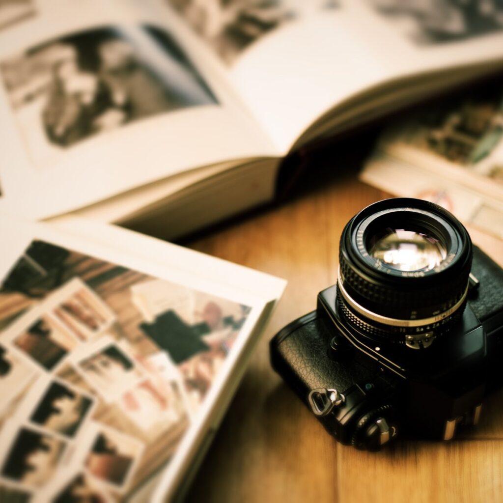 memory book with camera