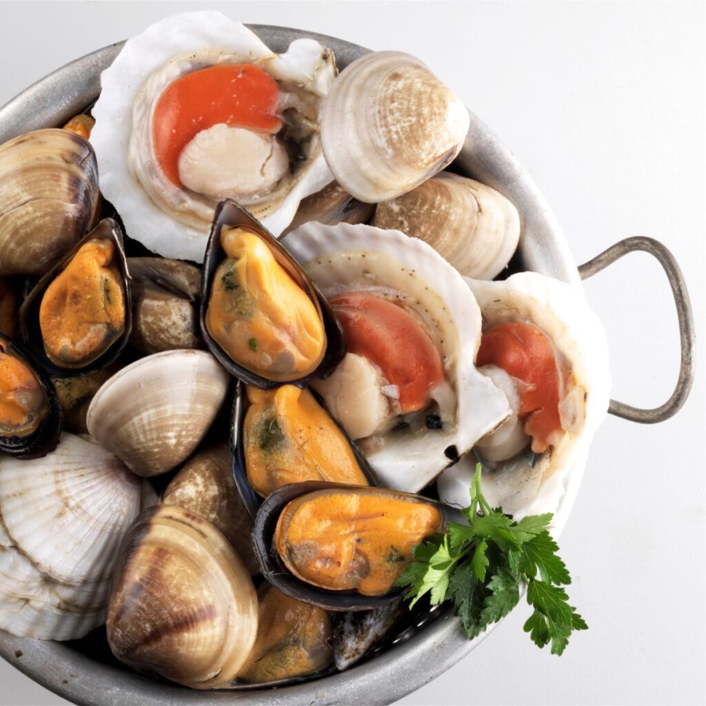 shellfish in bowl