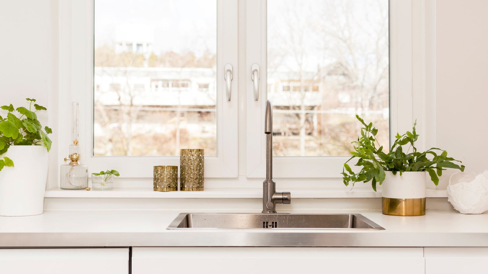 kitchen sink and faucet