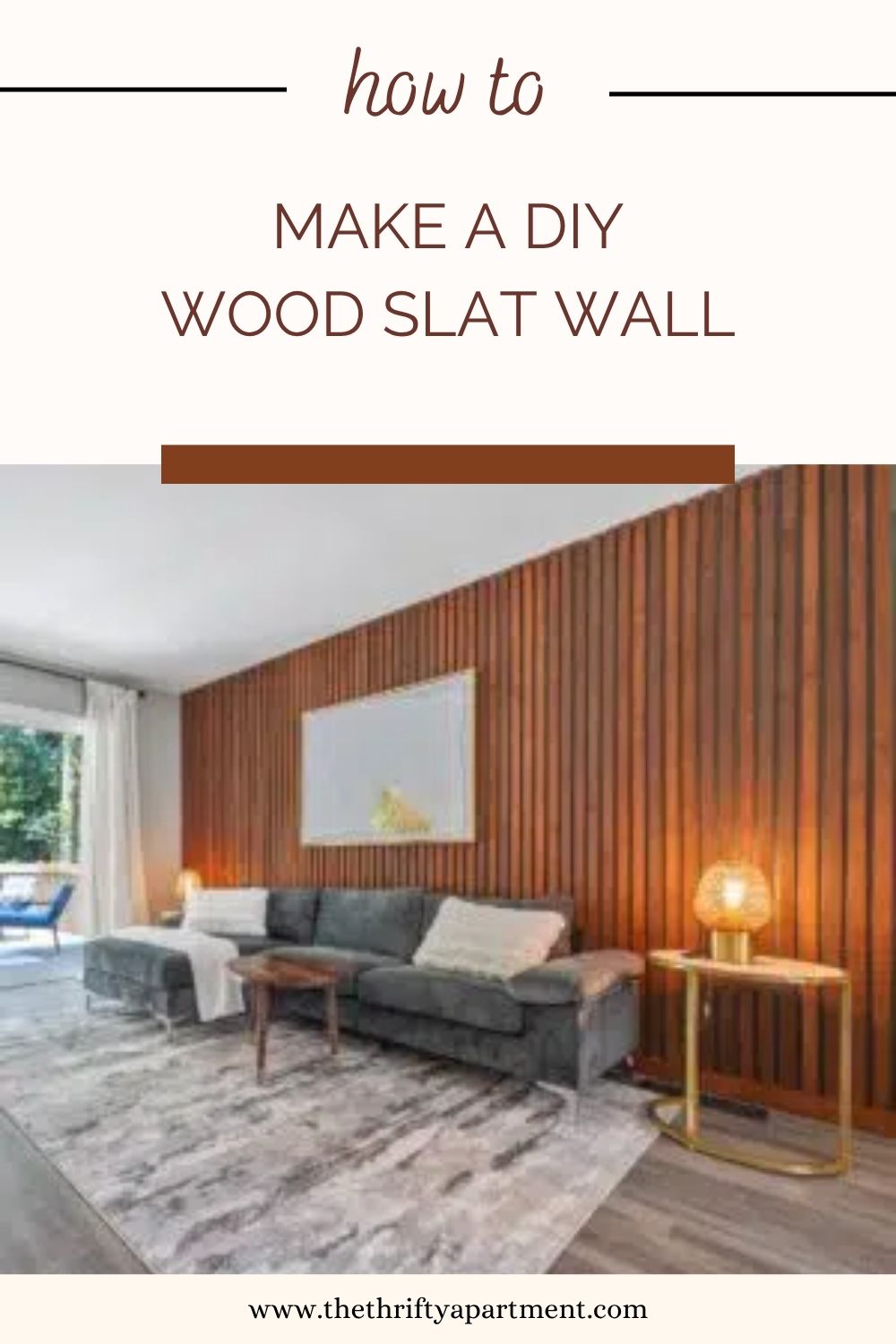 How to Make a DIY Wood Slat Wall