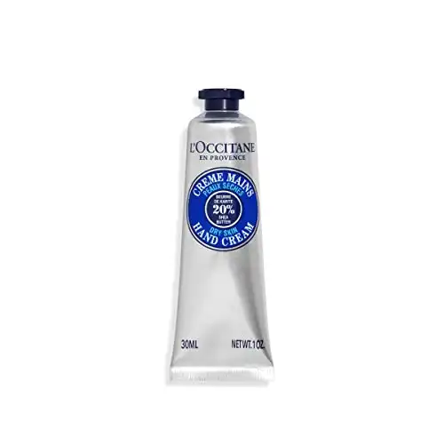 L'Occitane Shea Butter Hand Cream 1 Oz: Nourishes Very Dry Hands, Protects Skin, With 20% Organic Shea Butter, Vegan, 1 Sold Every 3 Seconds*