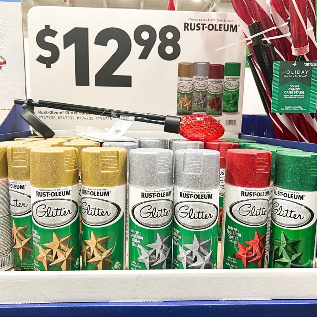 holiday inspired spray paint
