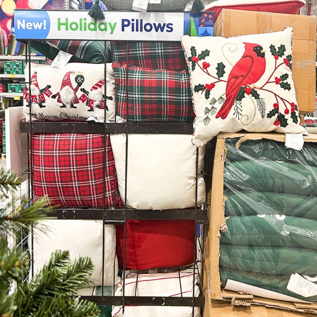 holiday pillows lowes