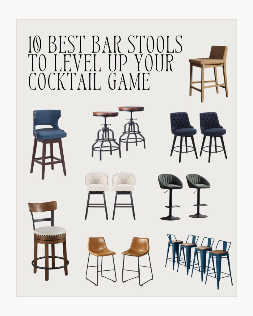 10 Best Bar Stools to Level Up Your Cocktail Game pin 1