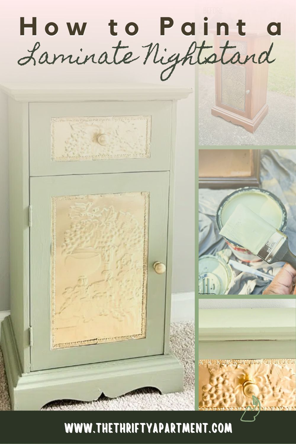 How to Paint a Laminate Nightstand
