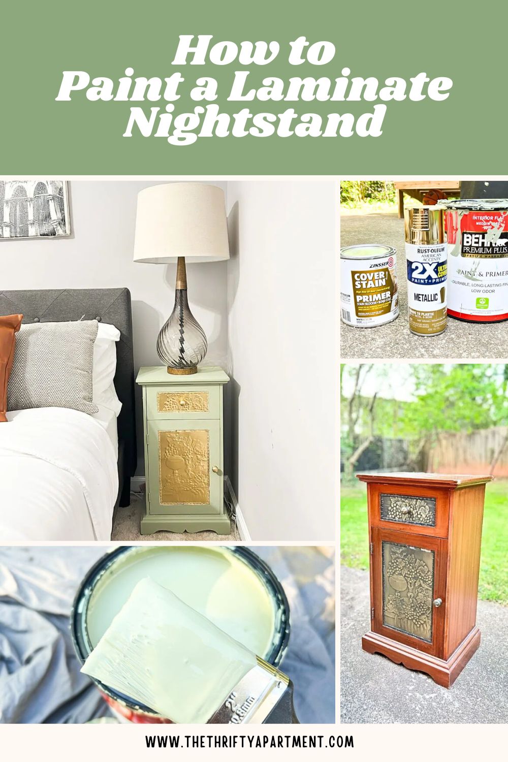 How to Paint a Laminate Nightstand