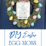 DIY Easter Egg Moss Wreath
