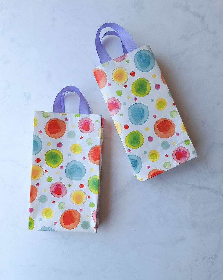 DIY Handmade Gift Bags Using Wrapping Paper
