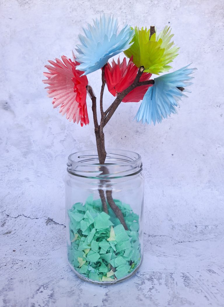 DIY Cupcake Liner Flower