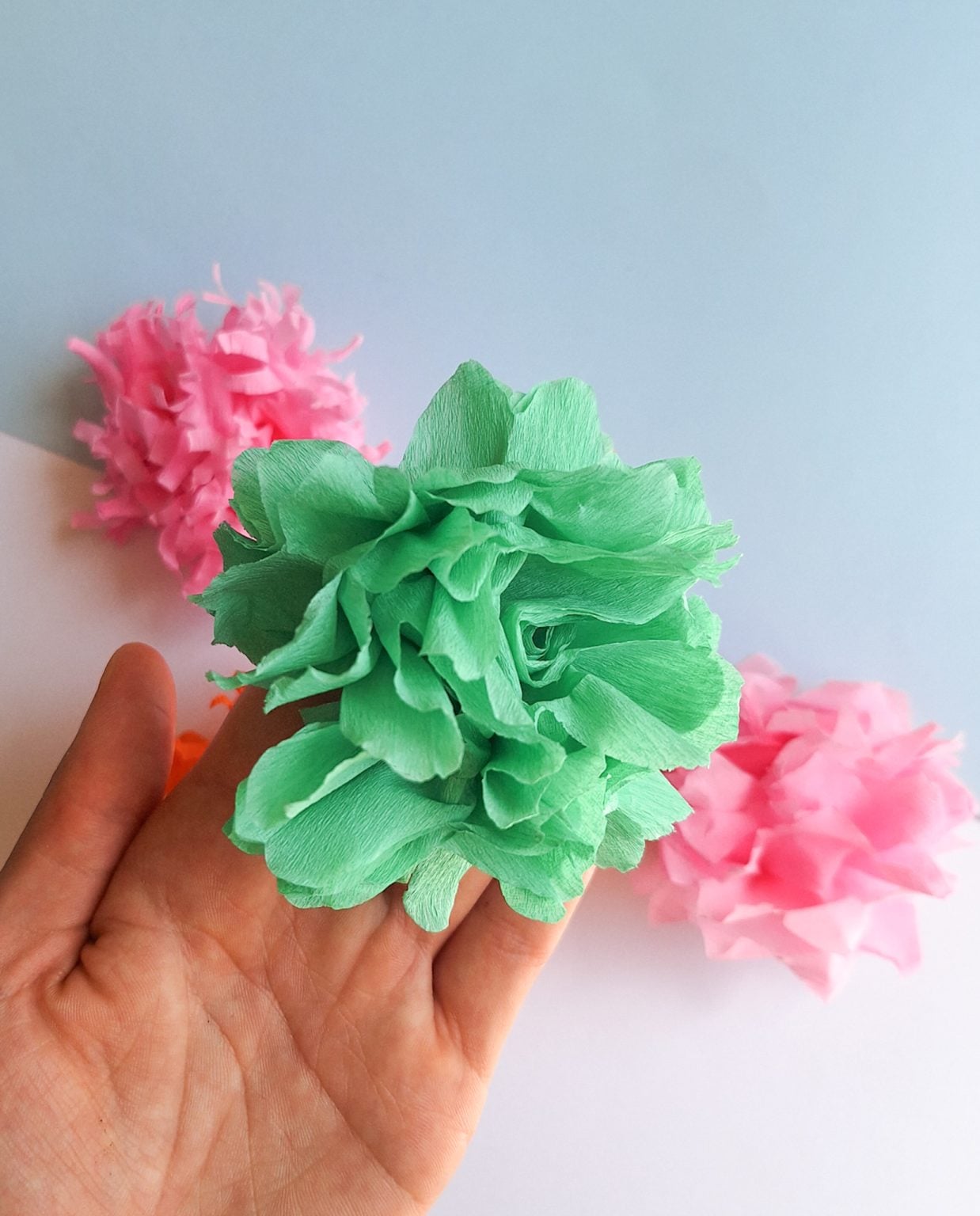 Flower Using Tissue Core DIY Tissue Paper Flower Craft