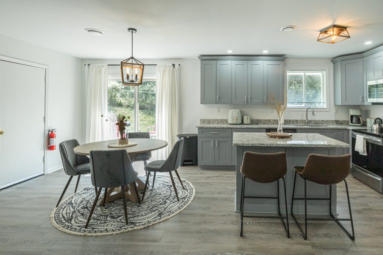 Short term rental living dining room airbnb dining room kitchen