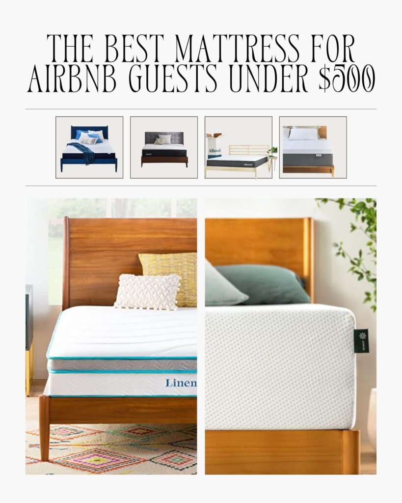 The Best Mattress for Airbnb Guests under 500 pin