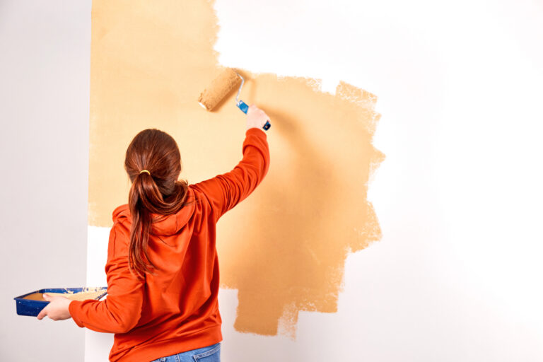 painting a wall
