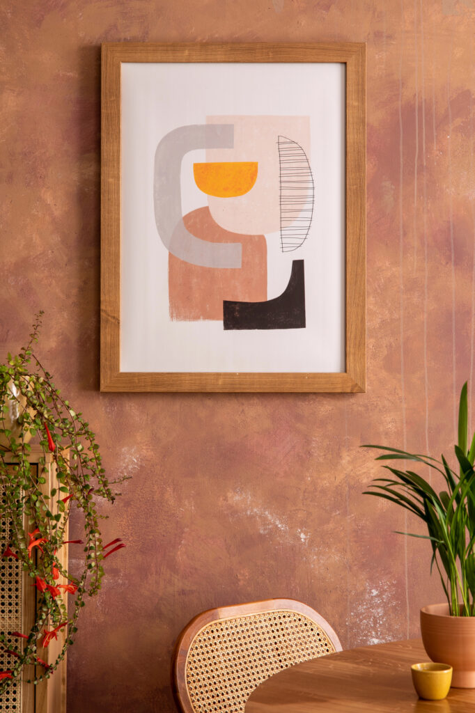 beautiful painting on wall