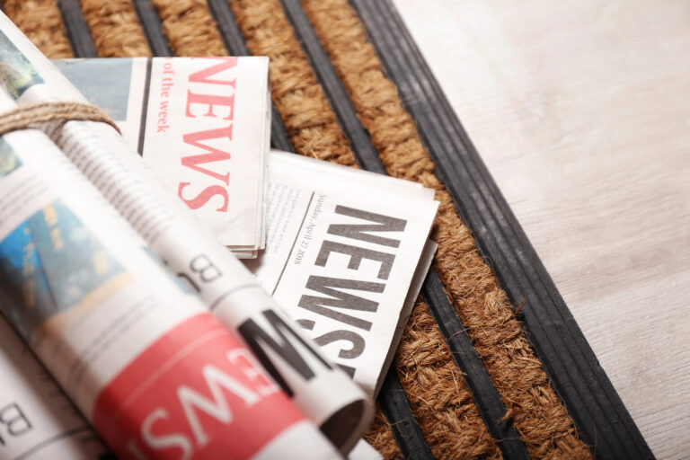 old morning newspapers