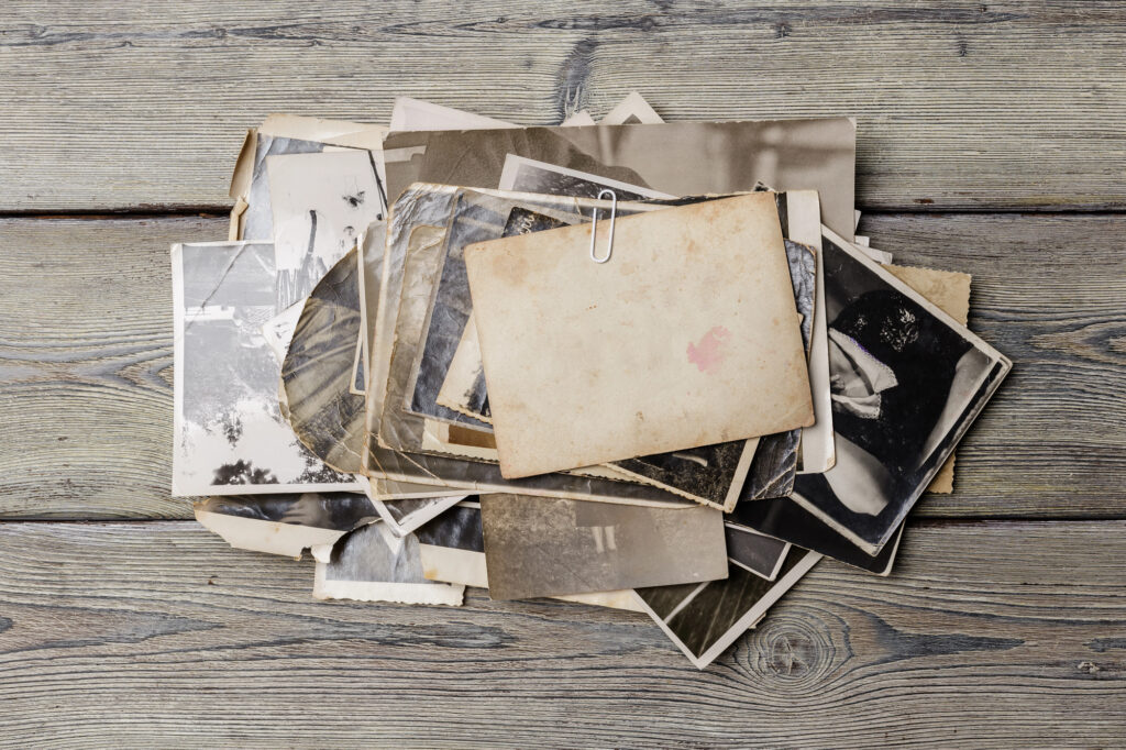 photos photography Retro some old photos on wooden table