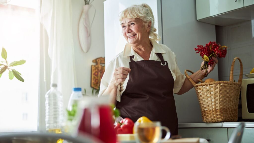 grandma in kitchen