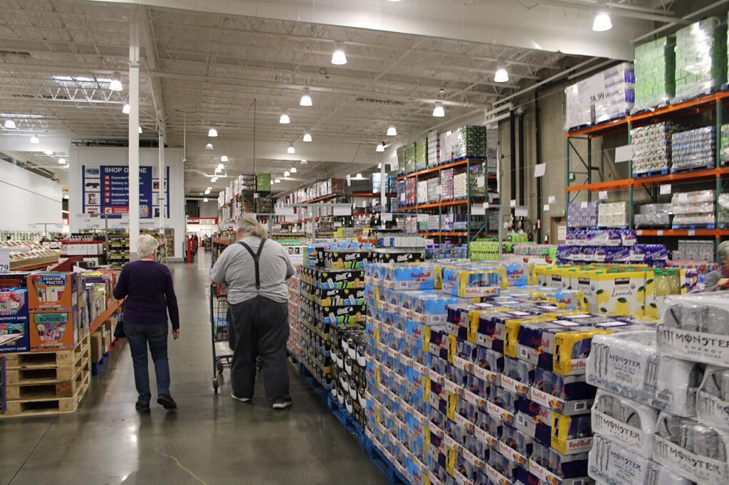 inside costco store