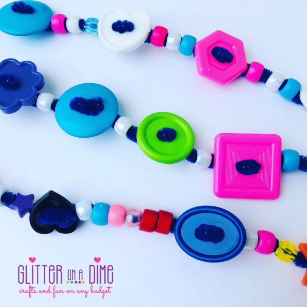 Bead & Button Pipe Cleaner Bracelets