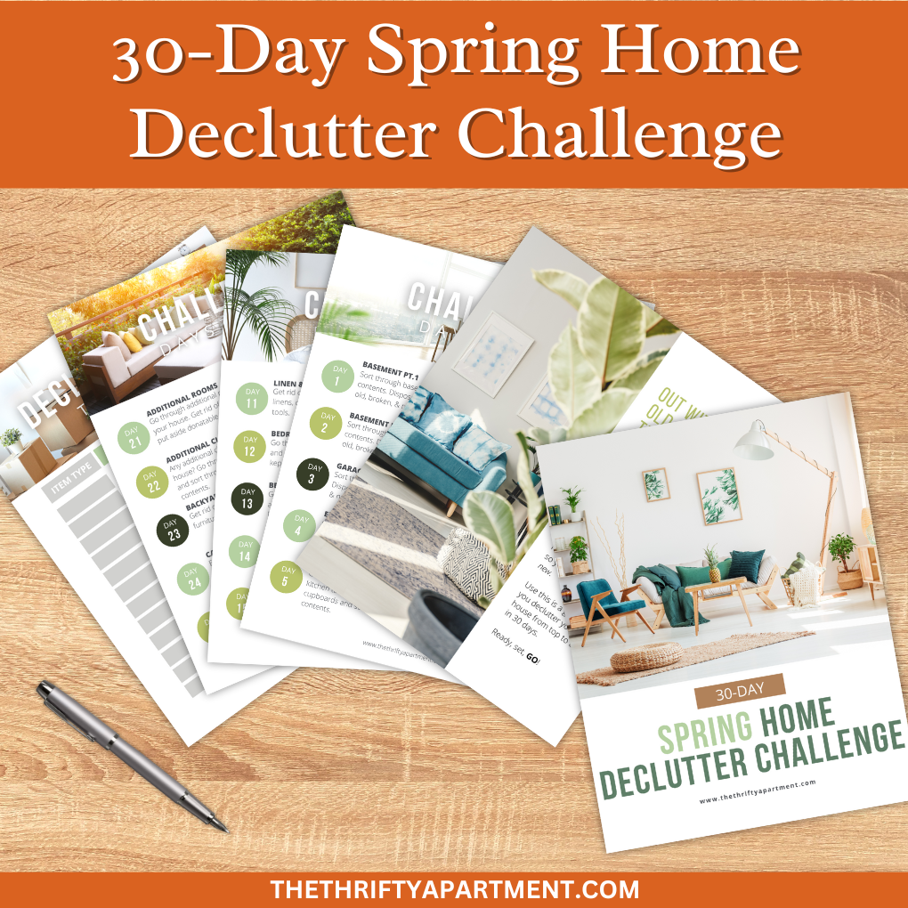 30-Day Spring Home Declutter Challenge Printable
